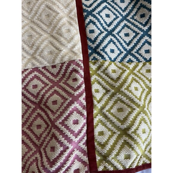 FRNCH Paris Multicolour Patchwork Diamond Quilted Jacket XS Boho Indie Retro - Picture 9 of 14